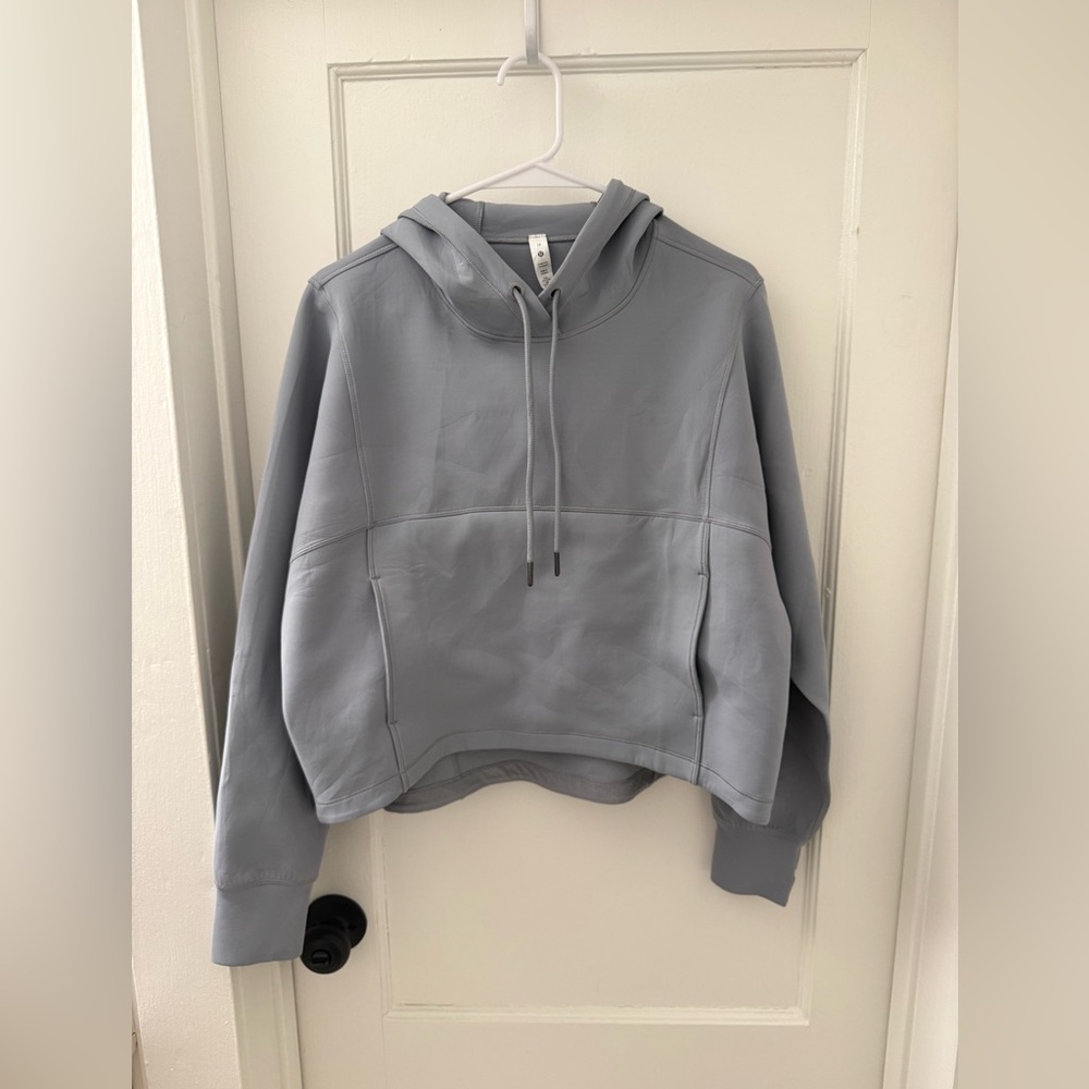 Grey lululemon cropped hoodie